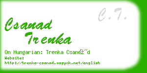 csanad trenka business card